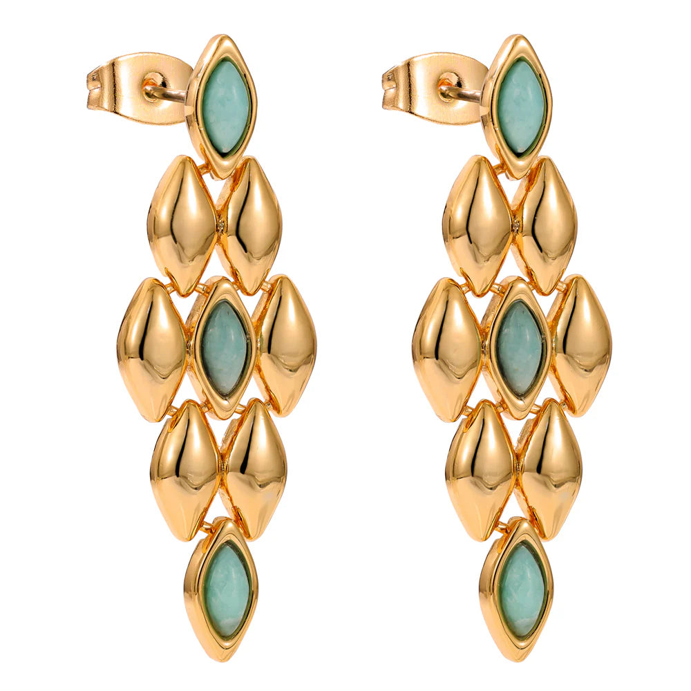 Knight &amp; Day Amazon Stone Earrings