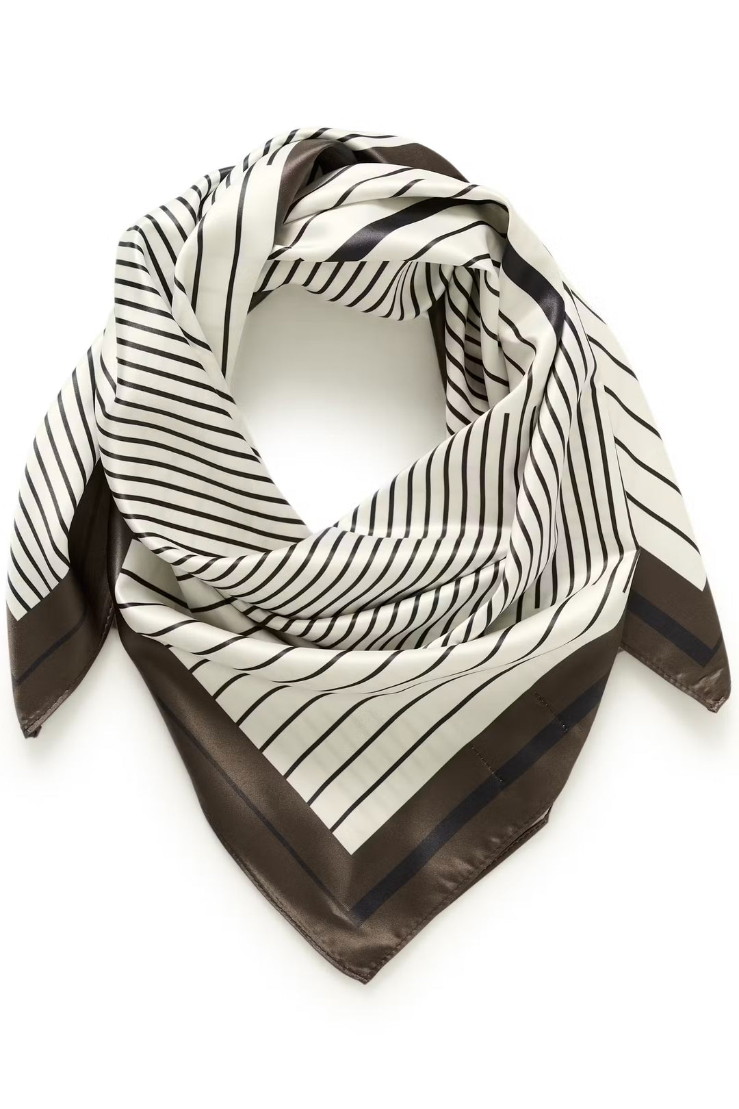Kaffe Kascarfina Black/Chalk/Coffee Bean Scarf