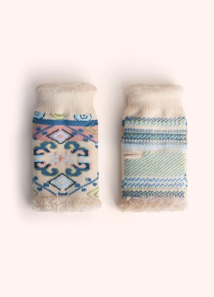 Powder Scandi Cosy Wrist Warmers | Cream Mix