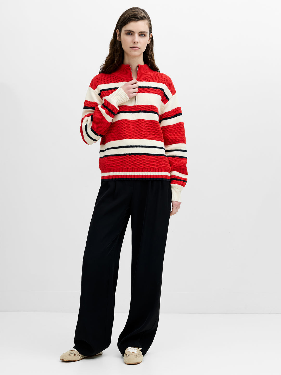 French Connection Varli Striped Jumper