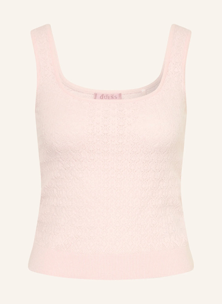 Guess Nina Pink Knitted Tank Top