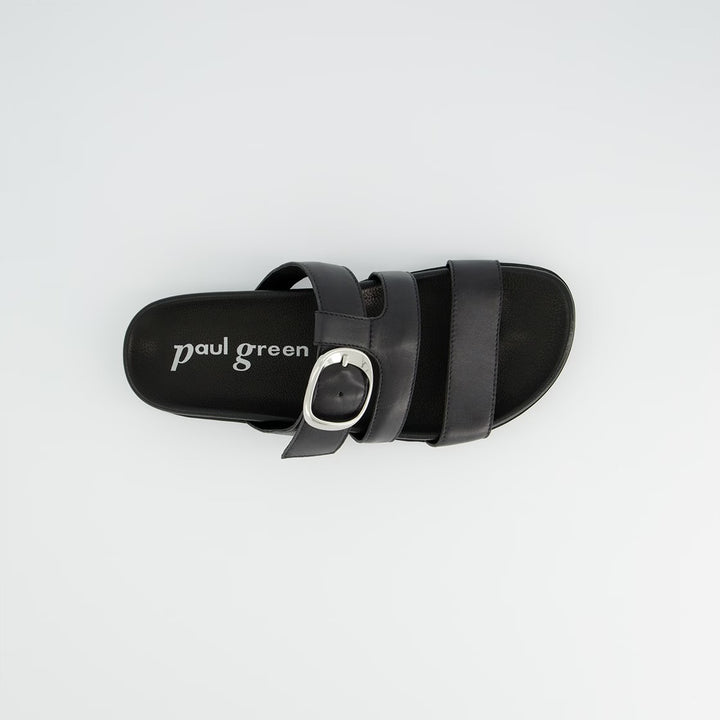 Paul Green Soft Calf Black Sandal