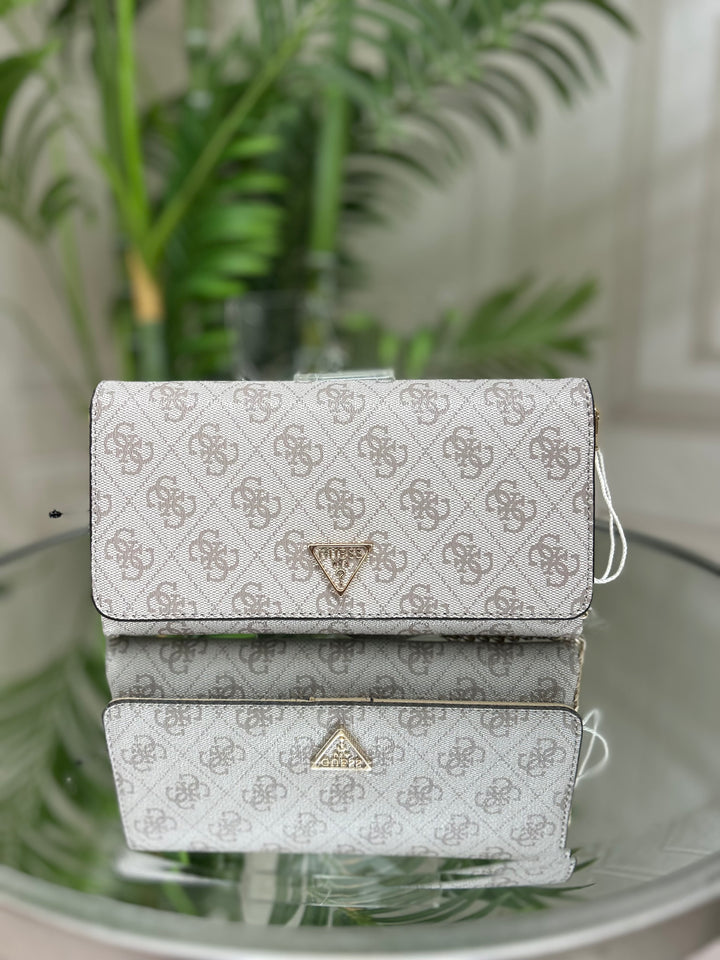 Guess Noelle Mini II Logo Dark Taupe Organiser Purse/Bag