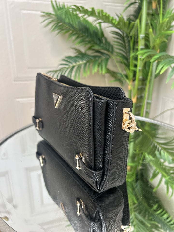 Guess Rosalba Black Mini Crossbody Bag