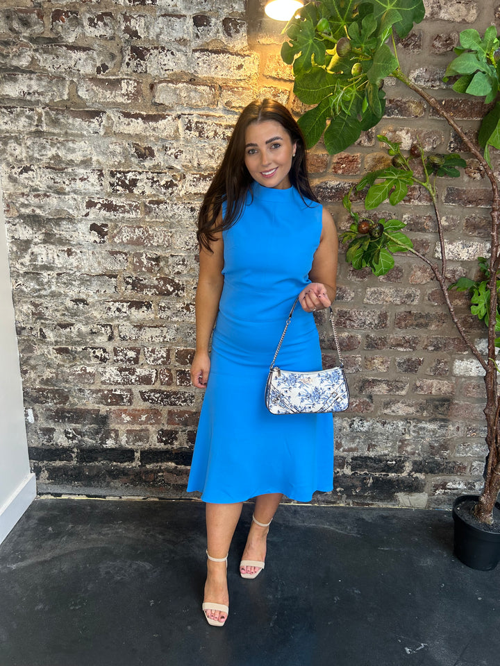 This Girls Curiosity Blue Fit and Flare Dress