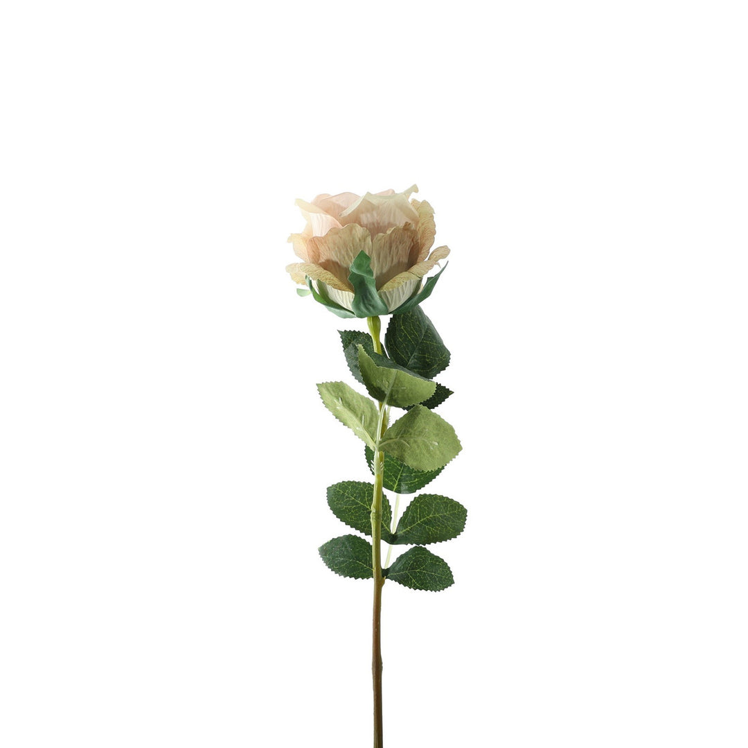Artificial Vintage Ivory Garden Rose Stem