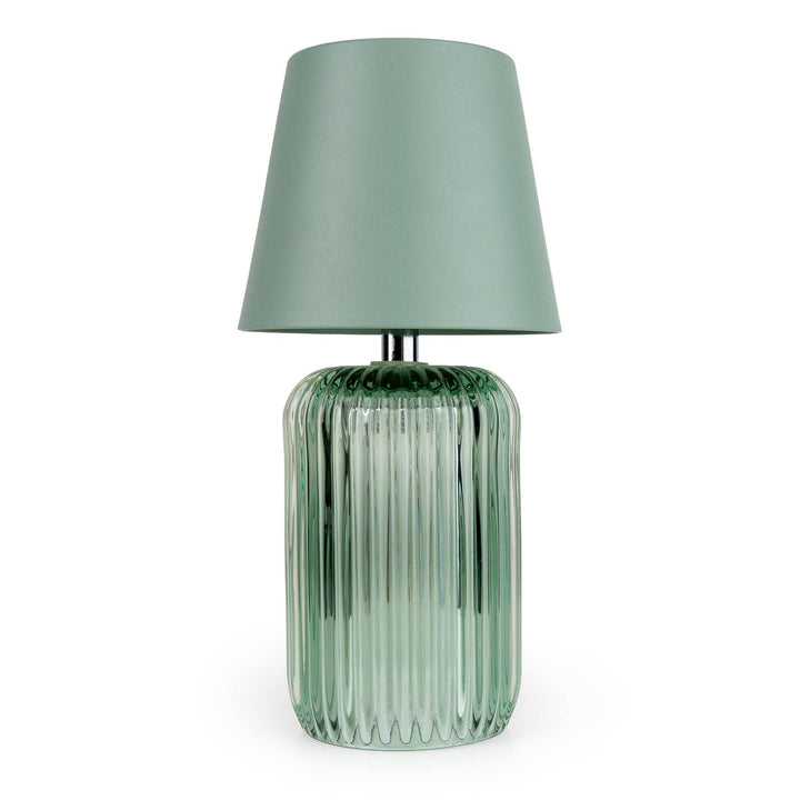 Ridged Glass Table Lamp