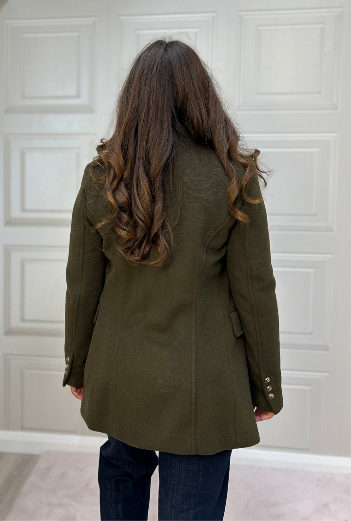 Salsa Short Woolen khaki Coat