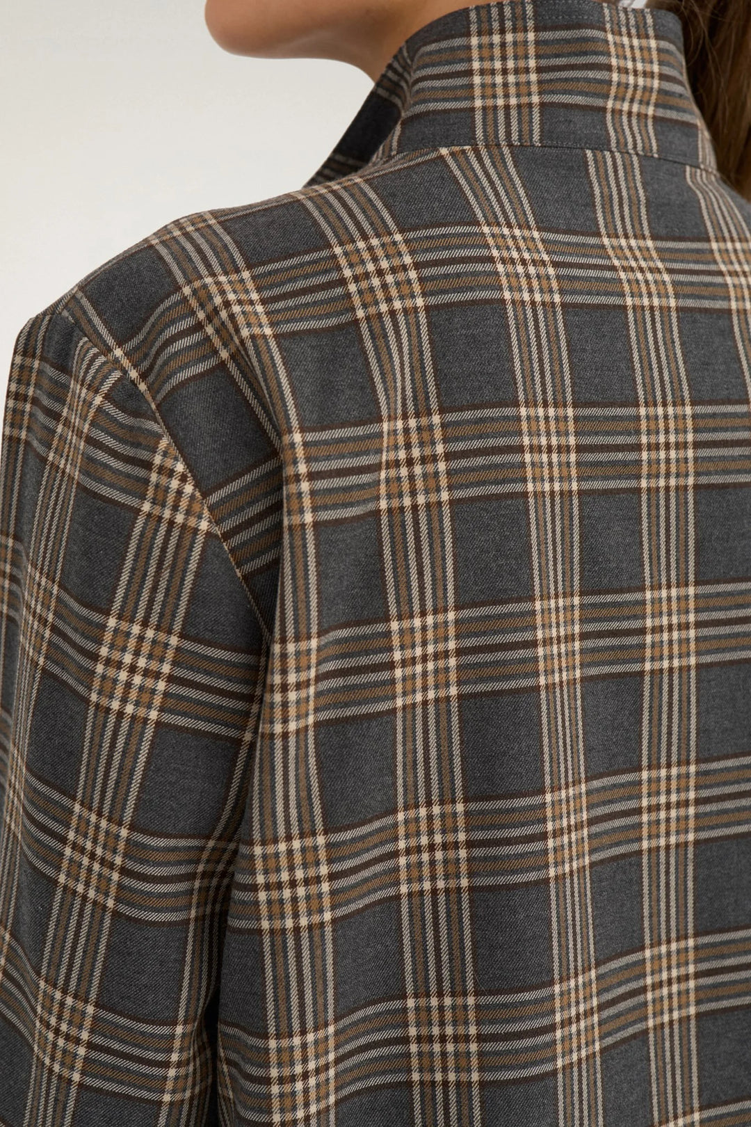 Numph Nukamala Zip Shirt | Grey Melange