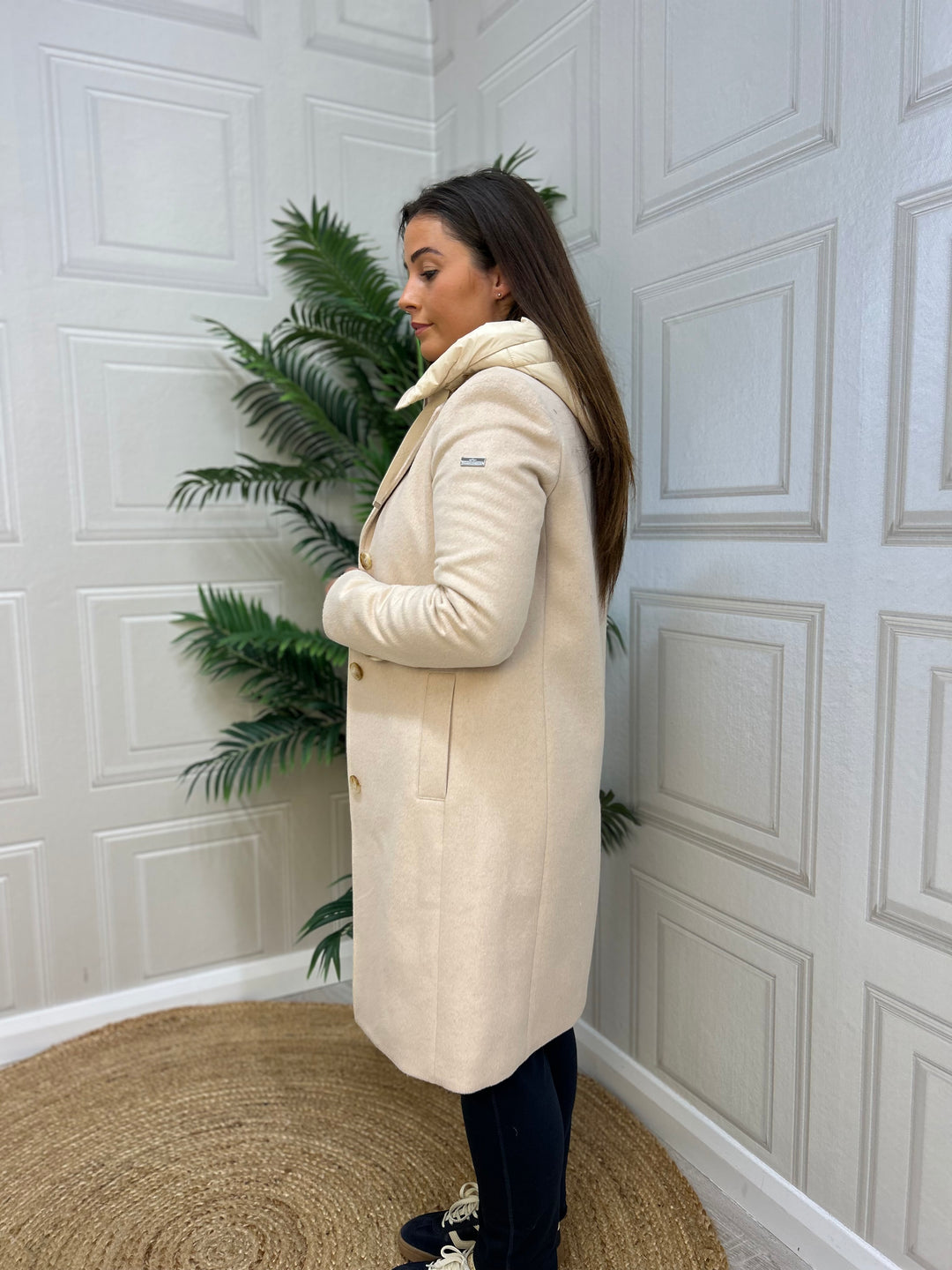 Hv Society Woolmix Coat Arianna kit/Beige