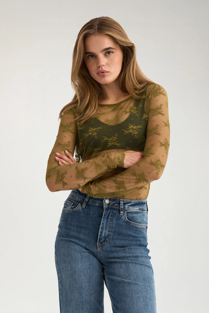 Numph Nunatalia Blouse | Fir Green