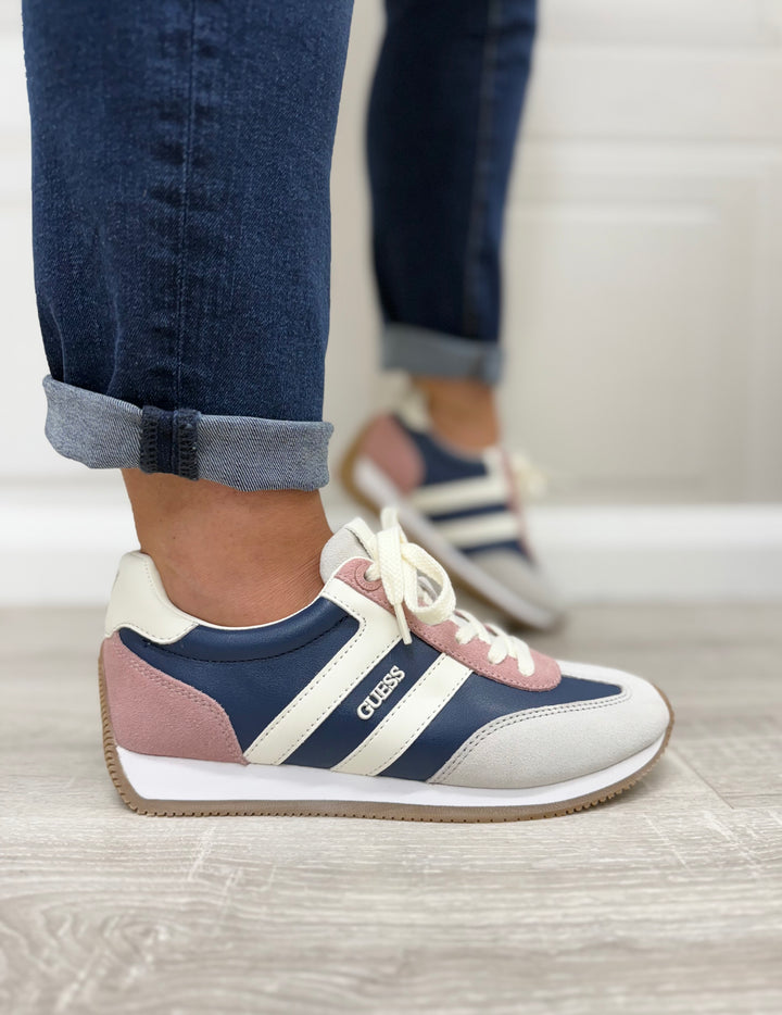 Guess Saphia Deep Blue & Pale Pink Sneaker