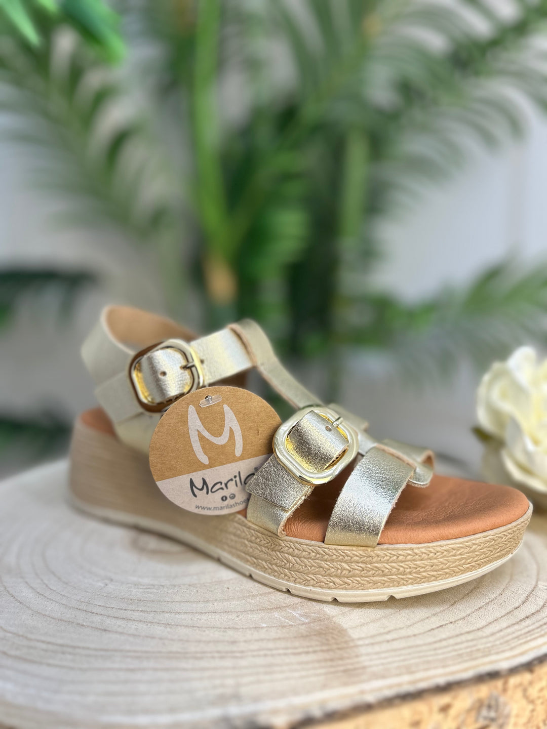 Marila Bamba Grain Champan Sandal