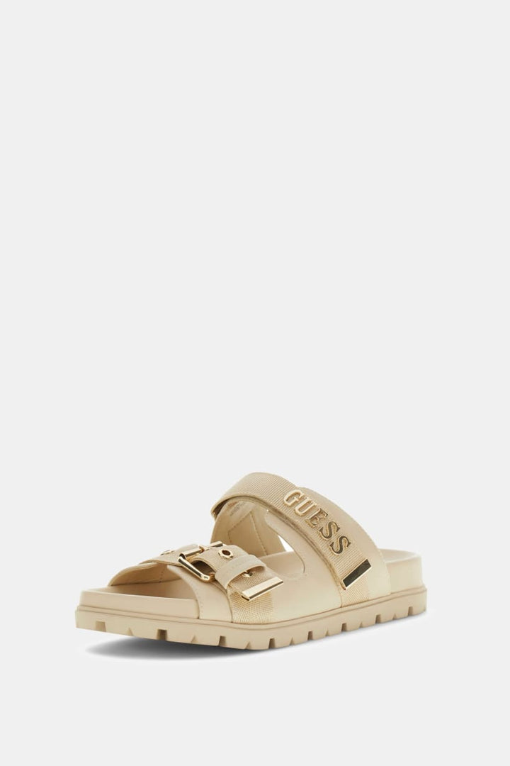 Guess Faxona Beige Logo Sandal