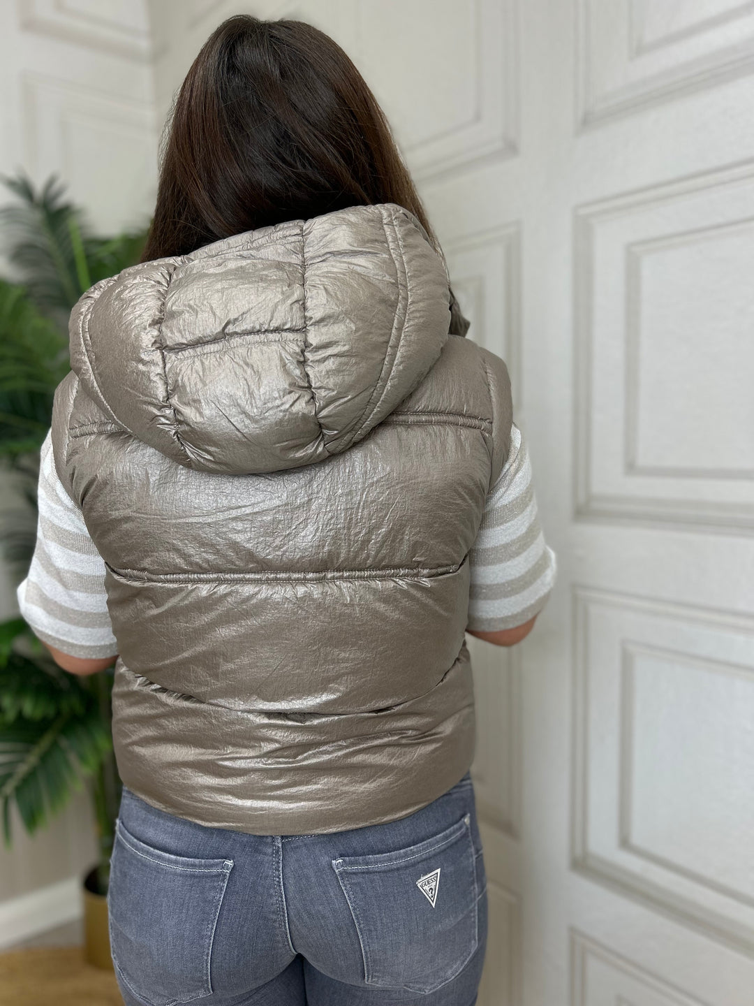 Guess Mushroom Cropped Gilet
