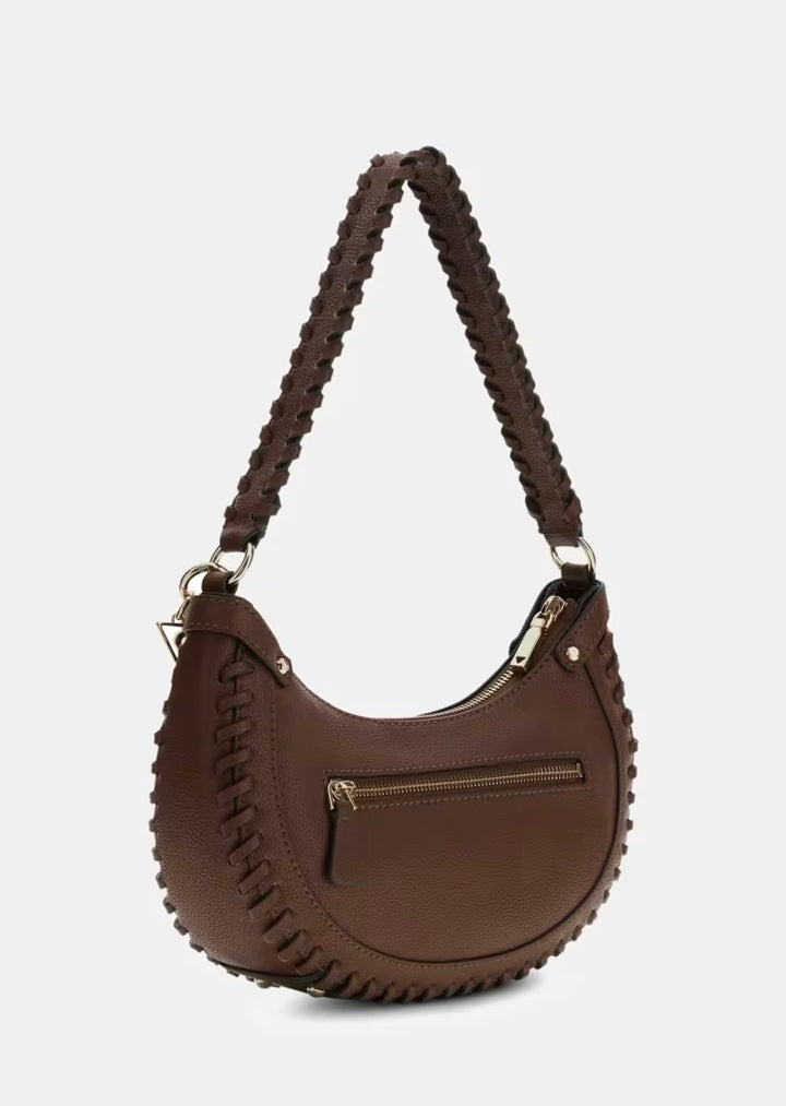 Guess Petra Hobo Satchel Chocolate Handbag