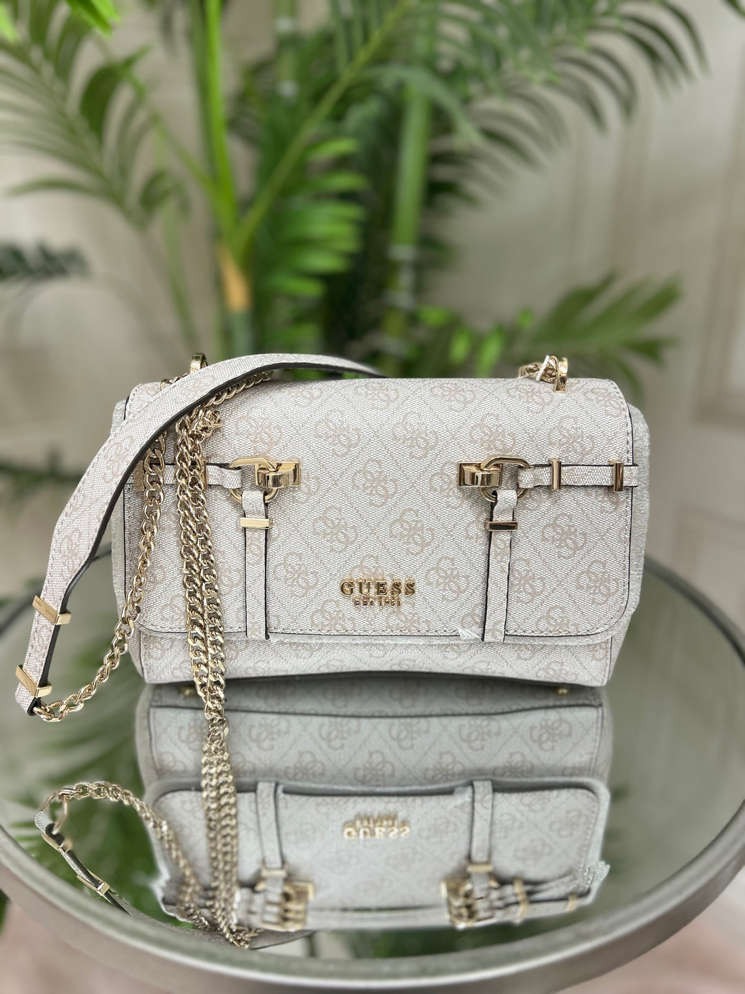 Guess Leona Bone Logo Crossbody Bag