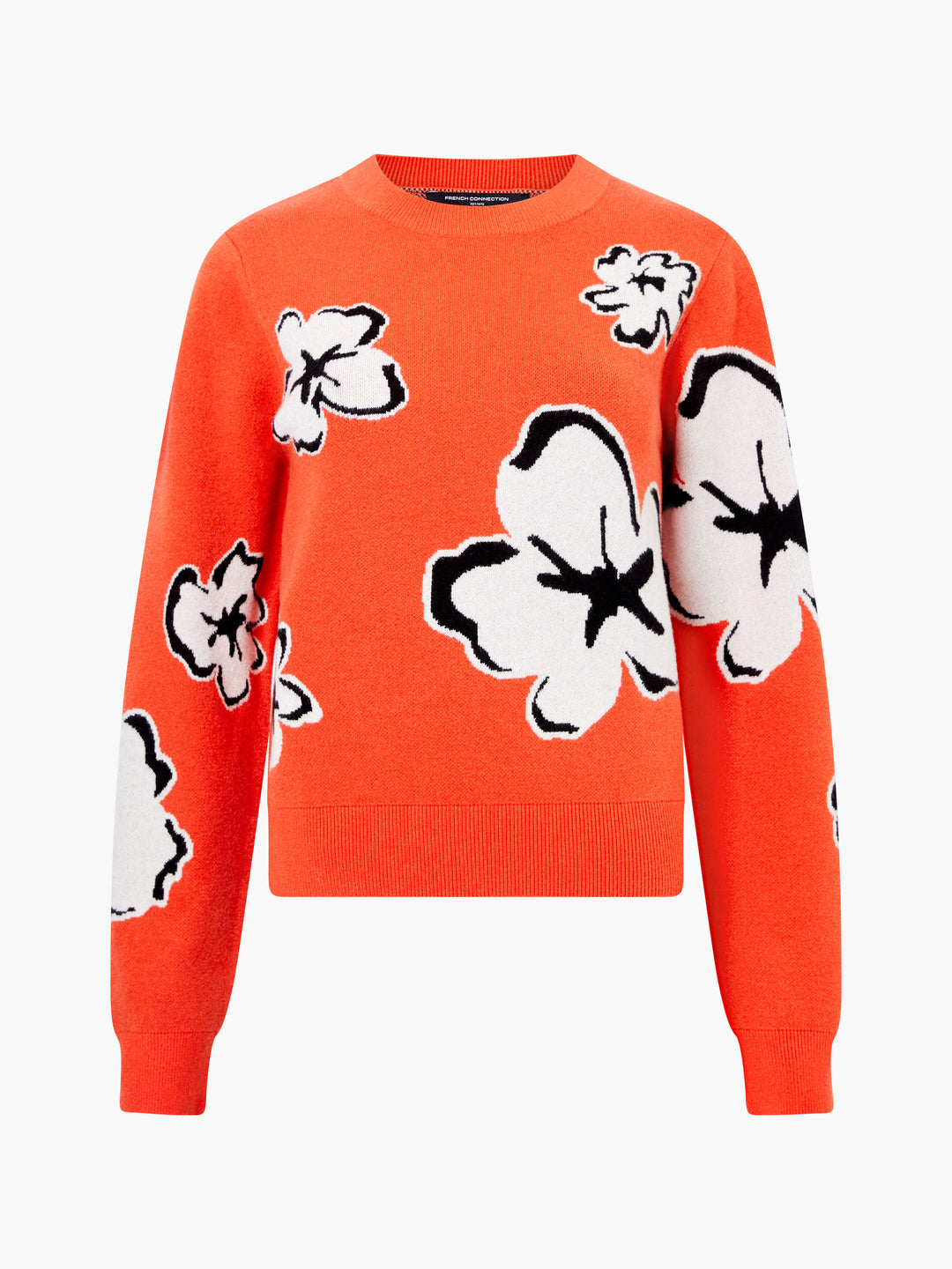 French Connection Paislee Floral Jacquard Jumper