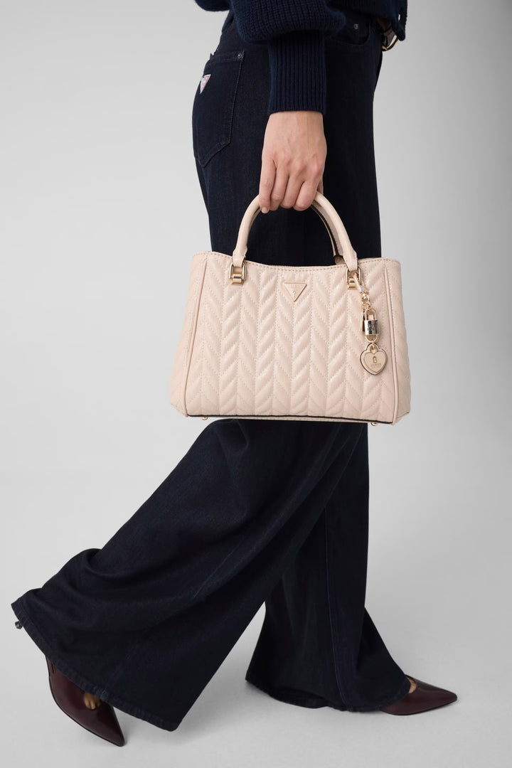Guess Stacey Light Beige Handbag