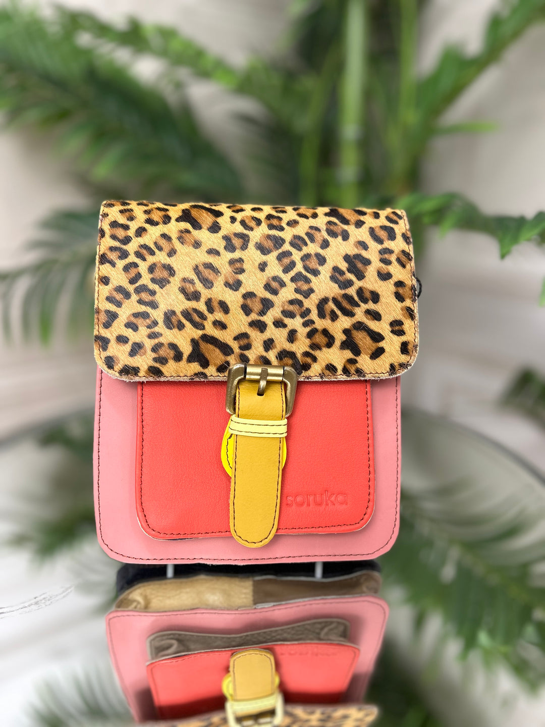 Soruka (83023) Multi Coloured Animal Print Crossbody Bag