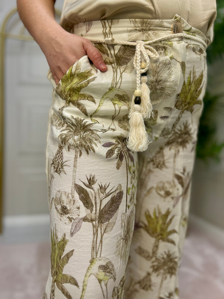 Goa Goa Muji Jungle Print Trousers