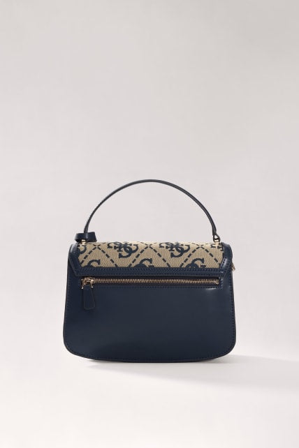 Guess Audrey Navy Logo Convertible Xbody Flap Bag
