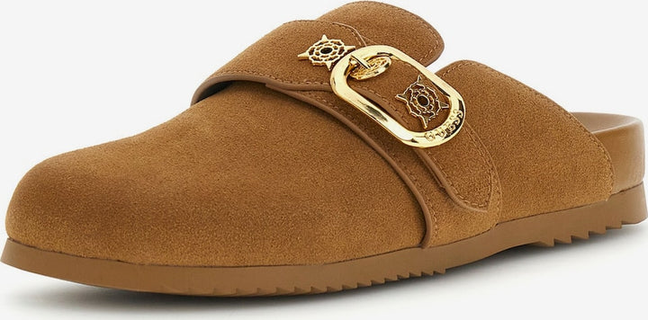 Guess Galavanta Brown Mules