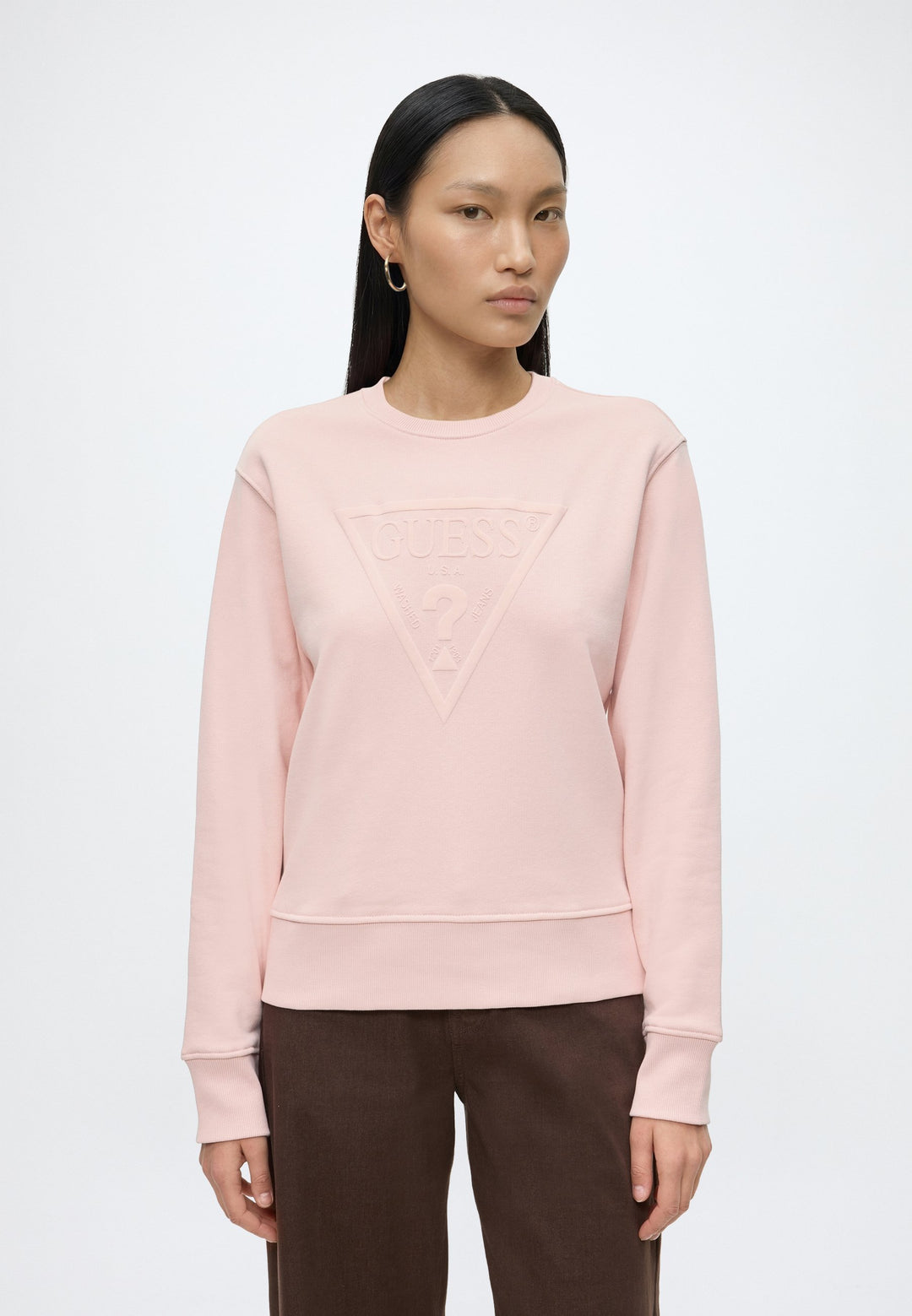 Guess Basic Traingle Rose Sweatshirt