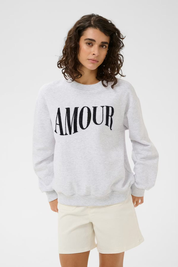 Kaffe KAmelody Sweatshirt Light Grey