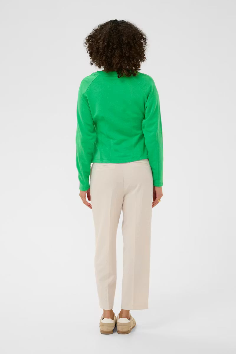 Kaffe Kakatja Bright Green Sweatshirt