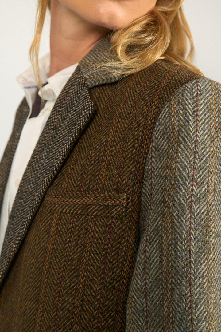 Numph Nuavey Herringbone Blazer | Polignac