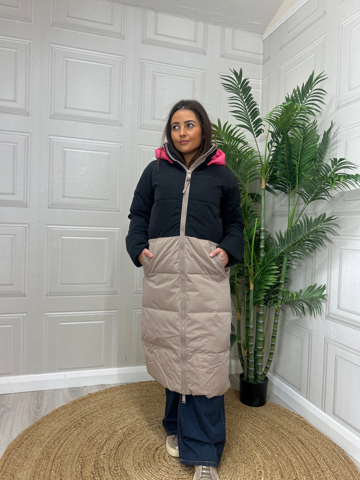 Numph Nutriane Long Jacket Taupe Grey