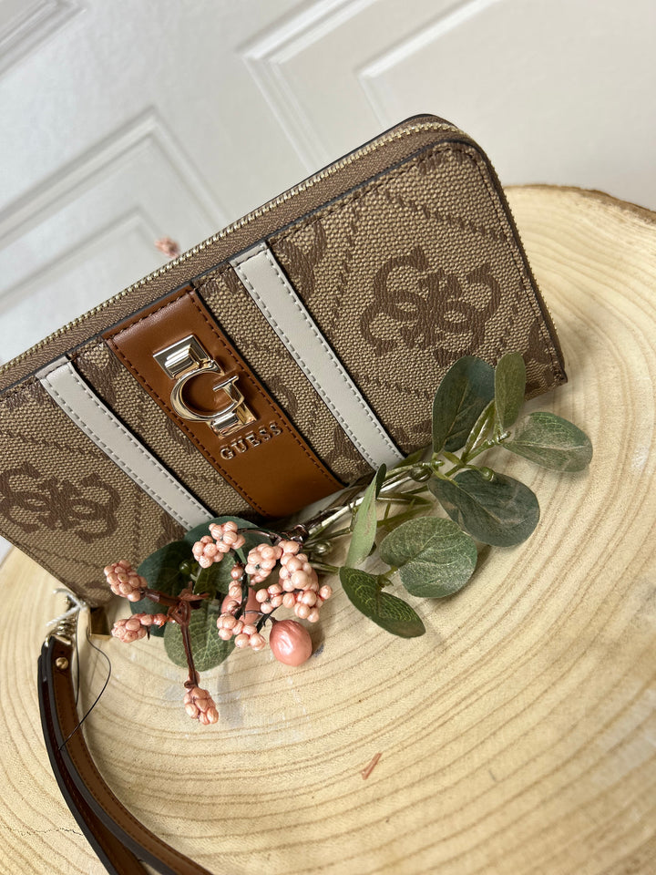 Guess Erenia Latte Large Logo Purse