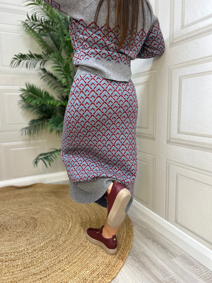 Bariloche Caepionis Grey Knit Skirt