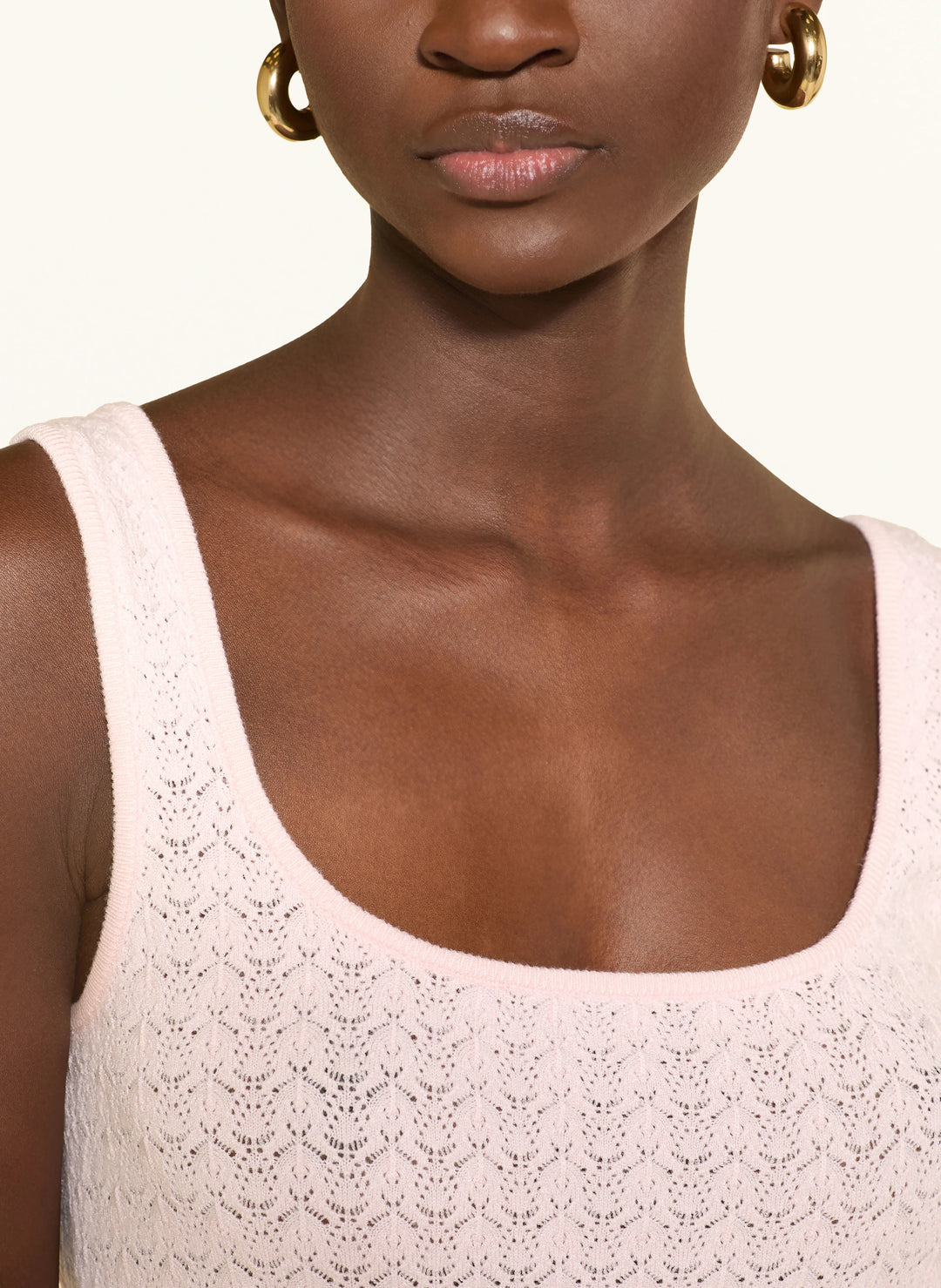 Guess Nina Pink Knitted Tank Top