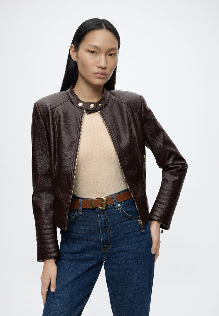 Guess Marlene Caribou Chocco Brown Jacket