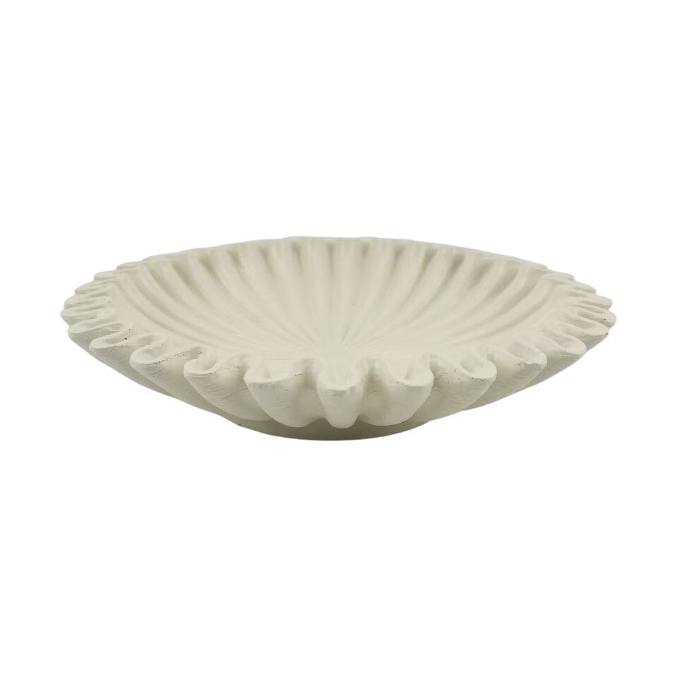 Kingston White Fluted Decorative Bowl