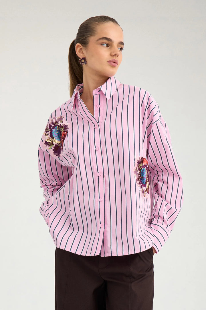 Numph Nuelfa Oversized Shirt | Bonbon