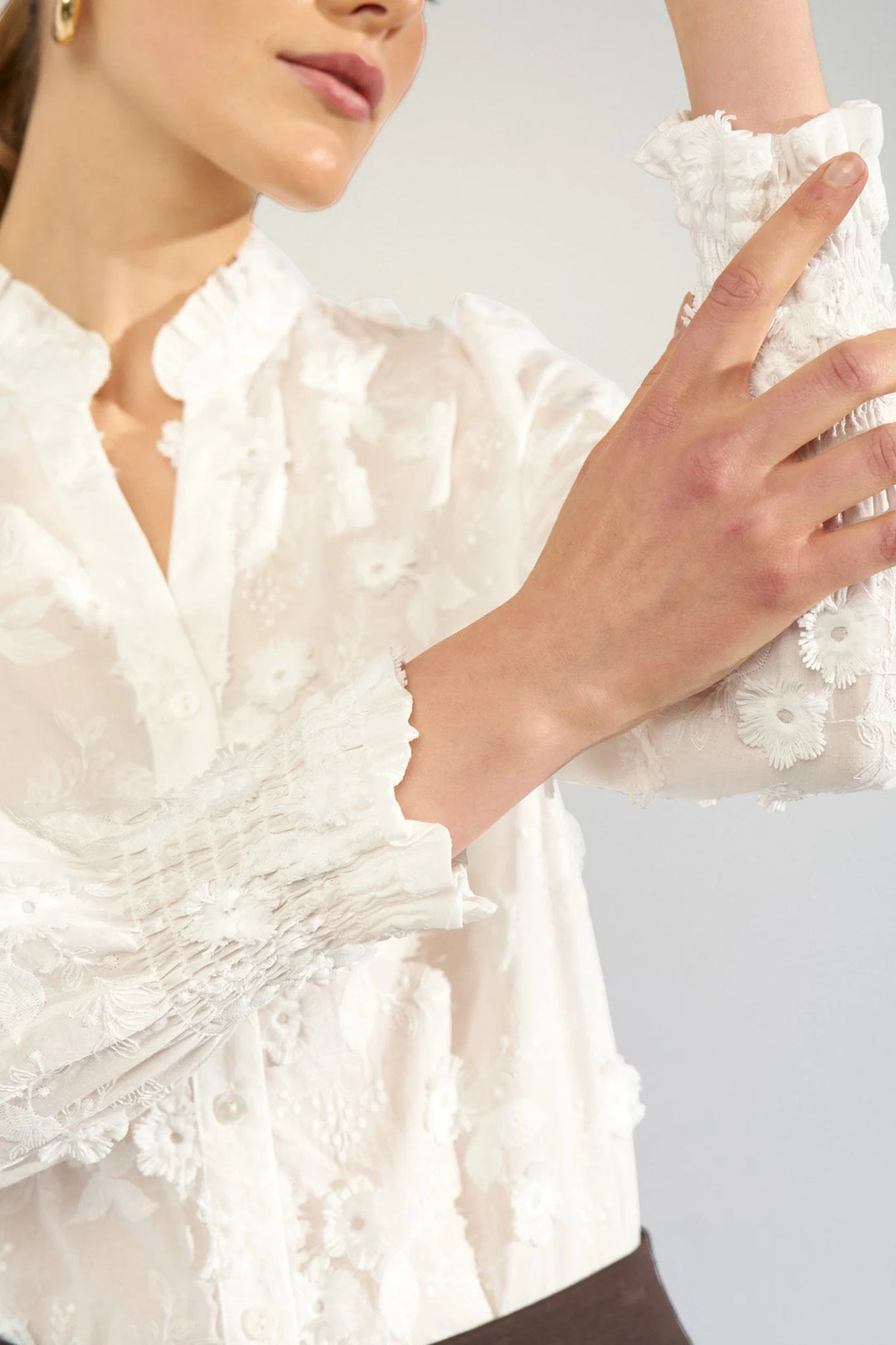 Numph Nulenea Shirt | Bright White
