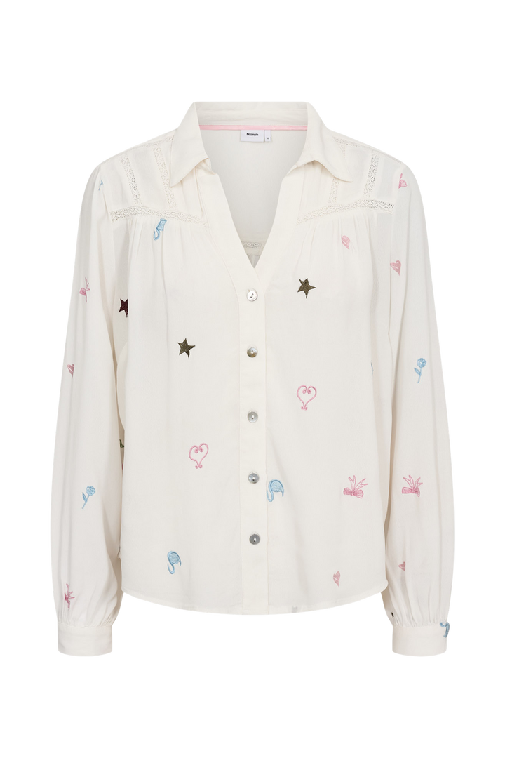 Numph Nudagny Shirt | Cloud Dancer