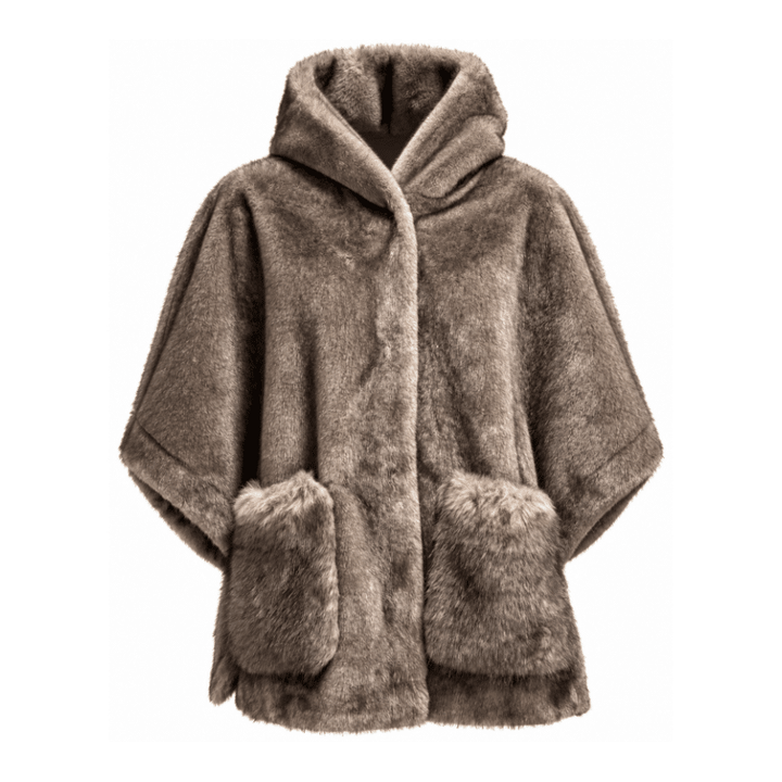 Costa Mani Coolie Fango / Deer Poncho