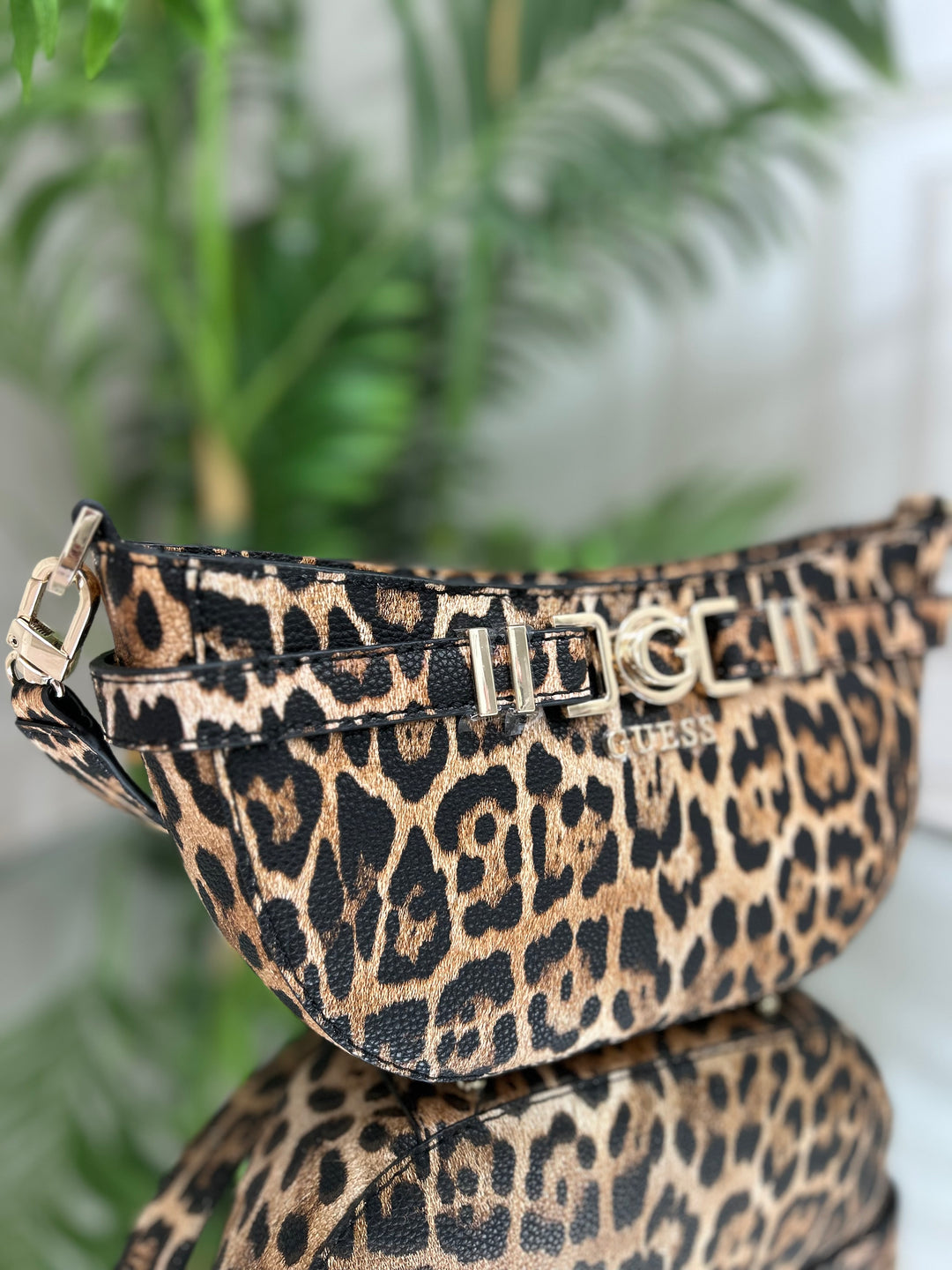 Guess Cirene Leopard Shoulder Bag