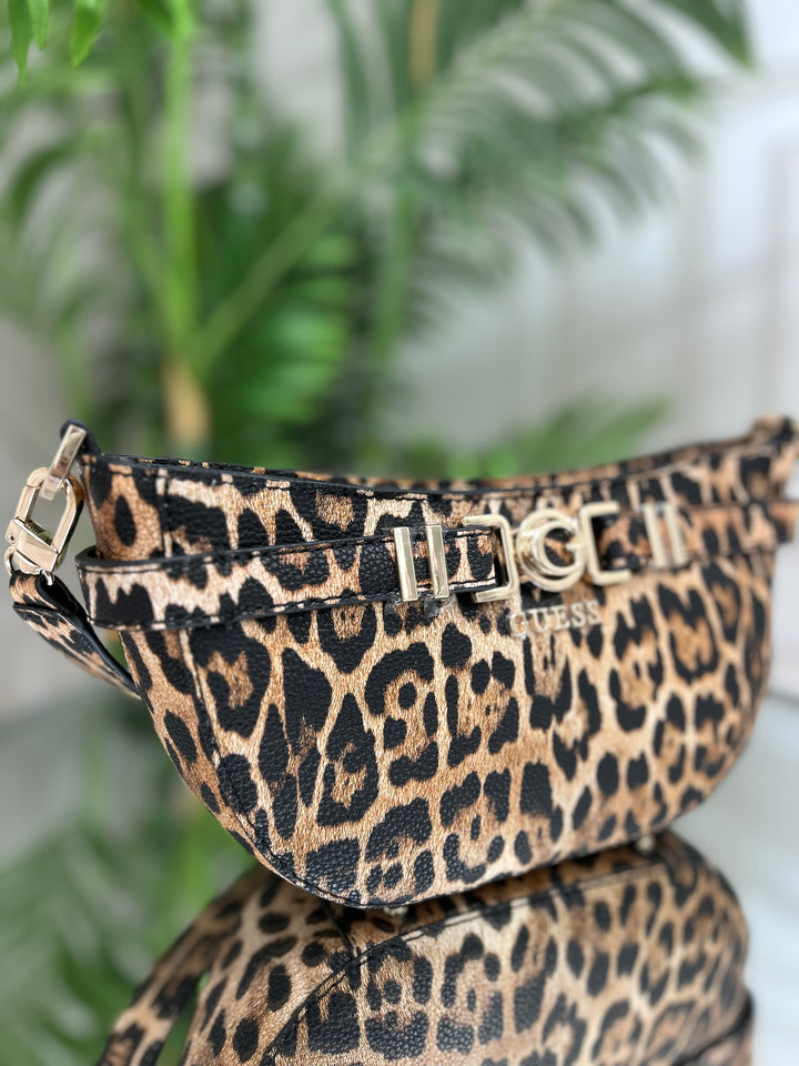 Guess Cirene Leopard Shoulder Bag