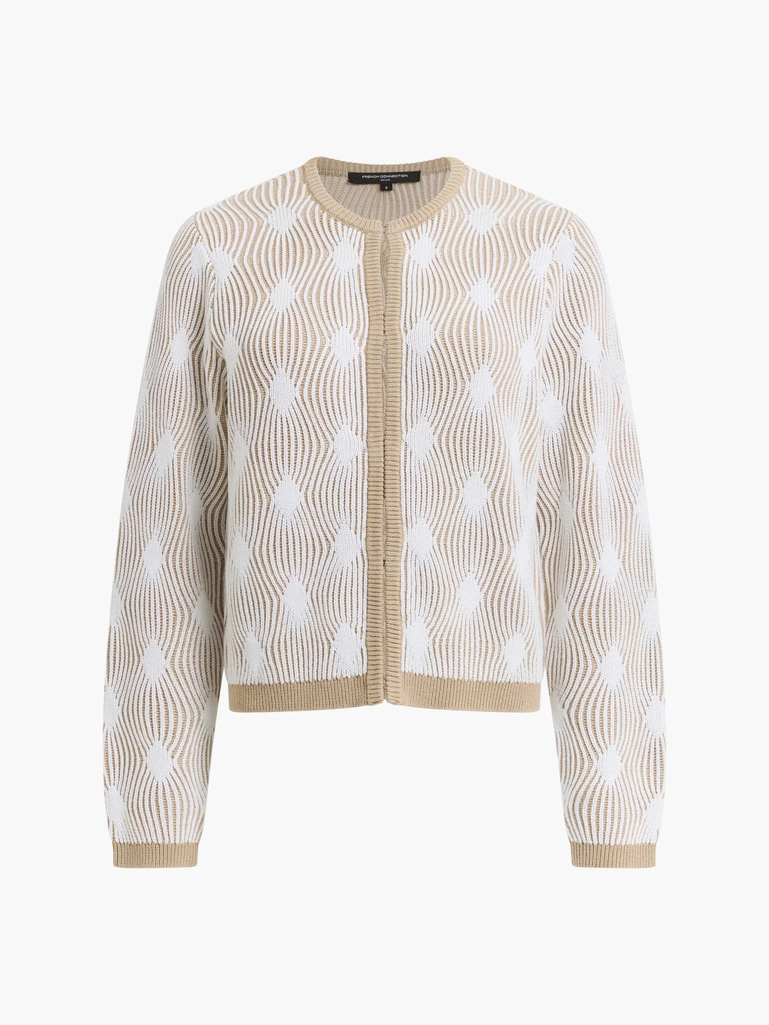 French Connection Pheby Winter White/Light Incense Cardigan