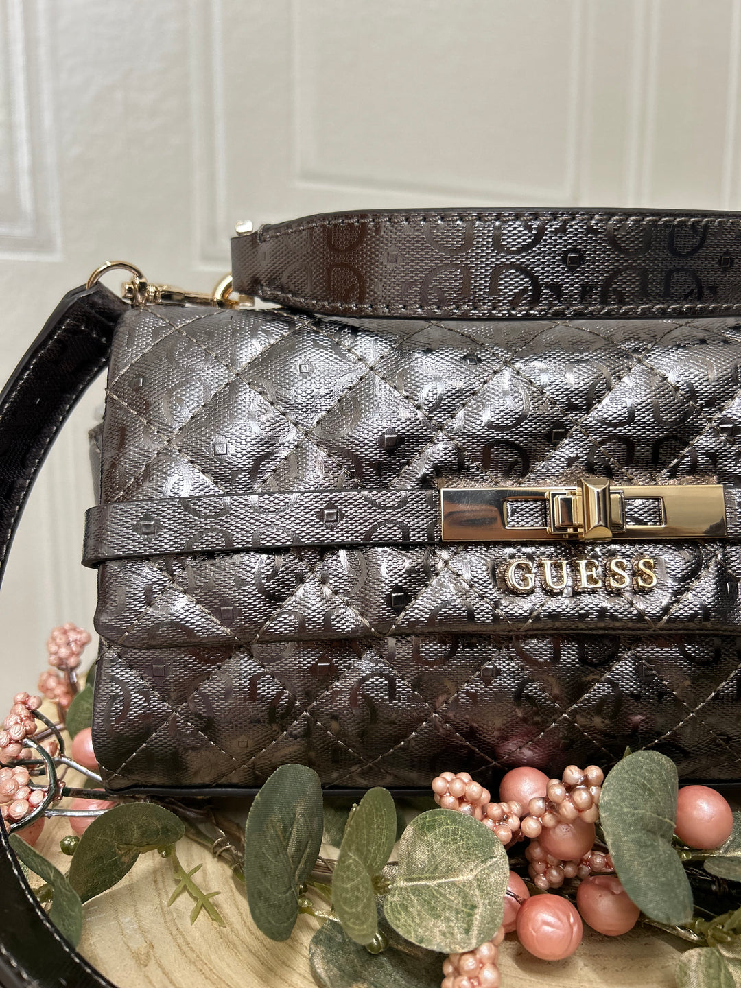 Guess Idra Pewter crossbody Bag