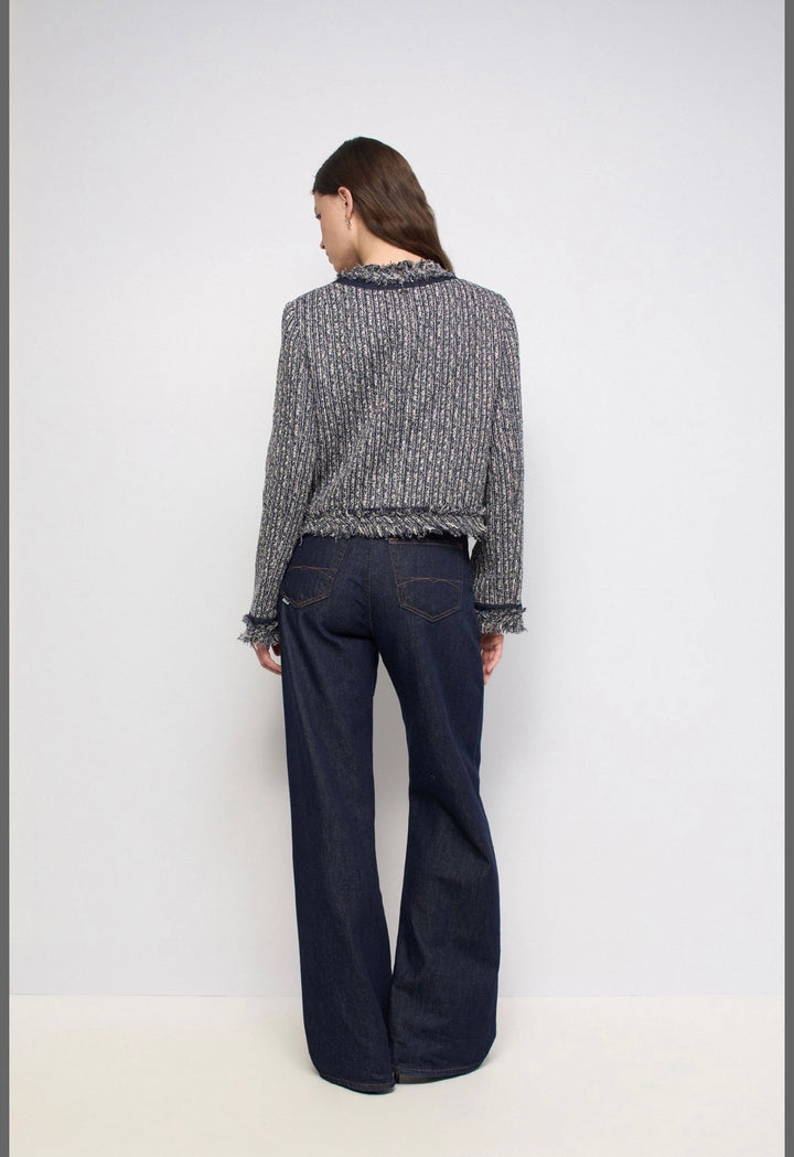 Salsa Fringed Tweed Jacket