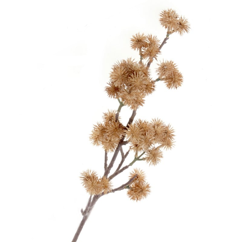 Artificial Echinops Brown Spray