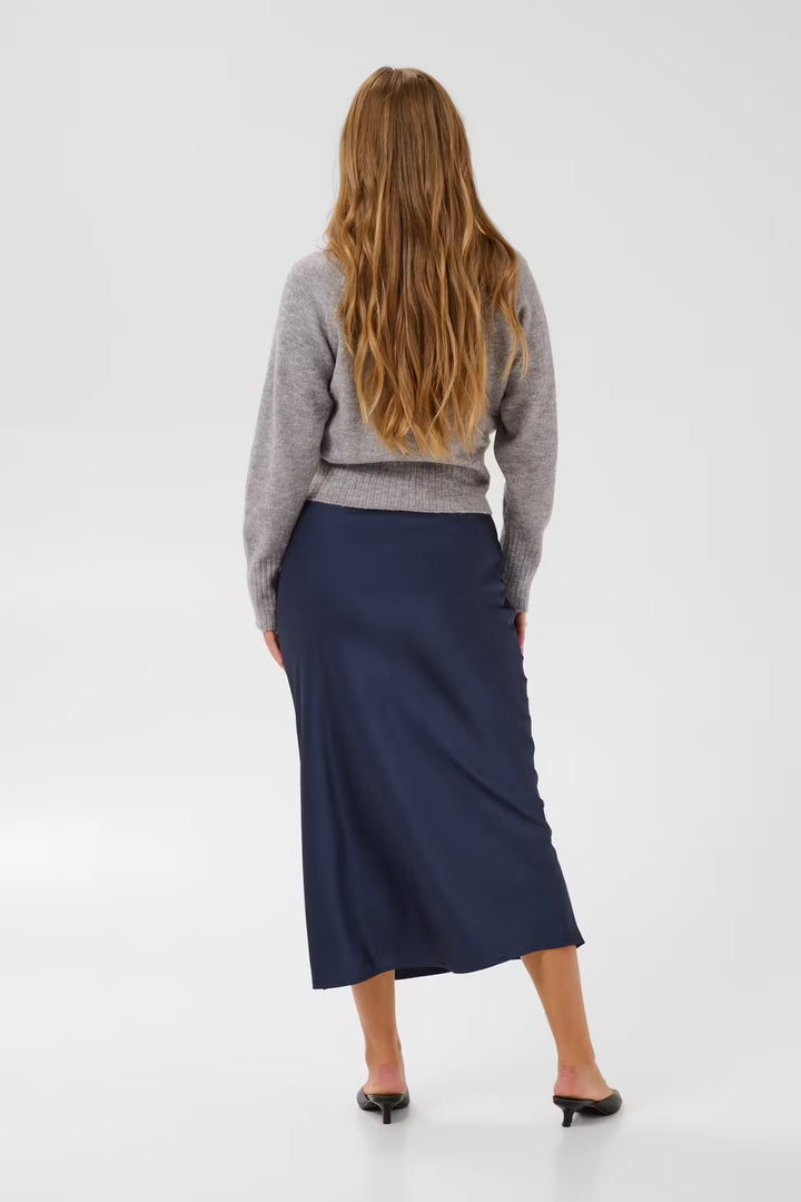 Kaffe Kalotte Skirt | Graphite