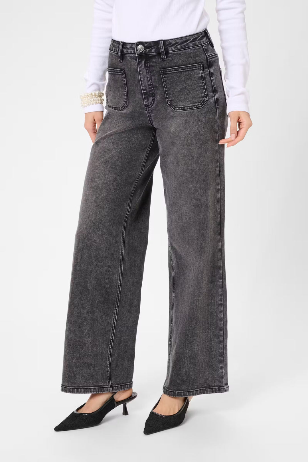 Kaffe Kabrook HW Jeans | Grey Vintage