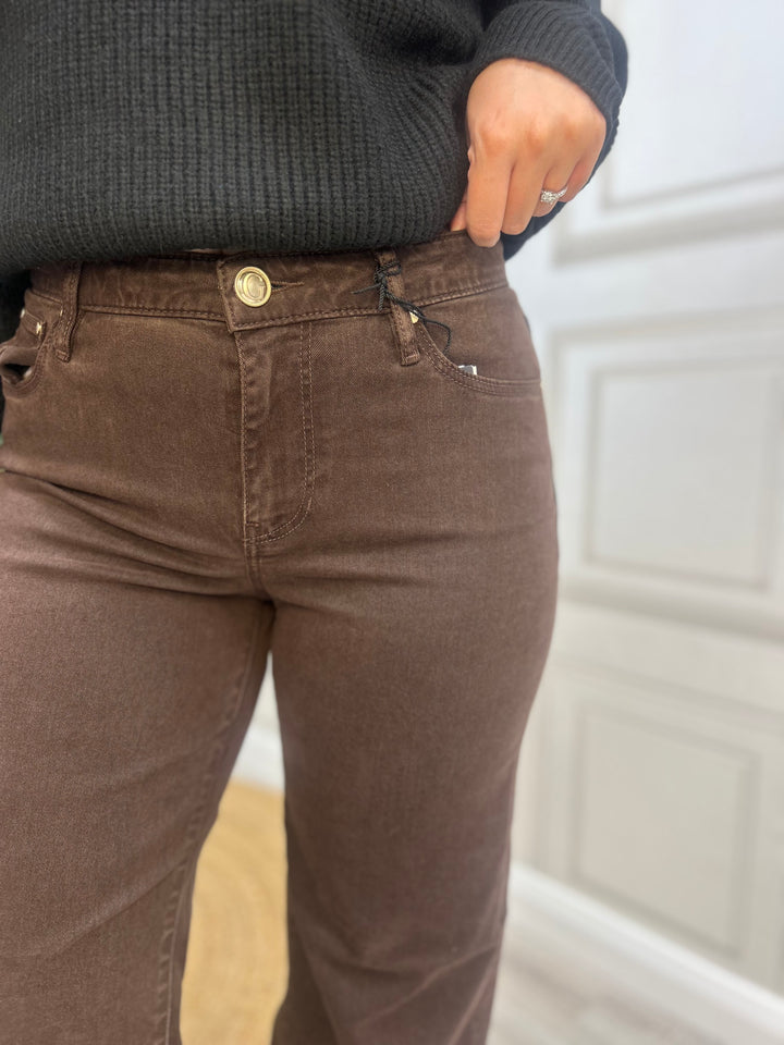 Guess Sexy Palazzo Brown Jean